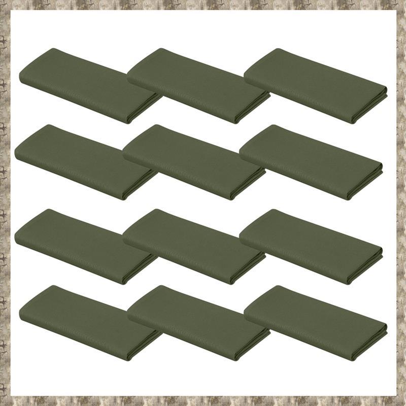 [zv0lma8i] ผ้าเช็ดปากผ้านุ่มซักได้ ชุด 12- , จานอาหารค่ําตารางผ้าฝ้ายผสมดูดซับ