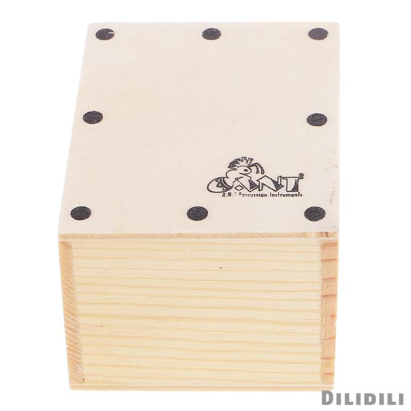 [Dilidili] Wood Small Hand Shaker Mini Cajon Band อะไหล่รองรับ 6.5 x 5.2 x 4.3 ซม.