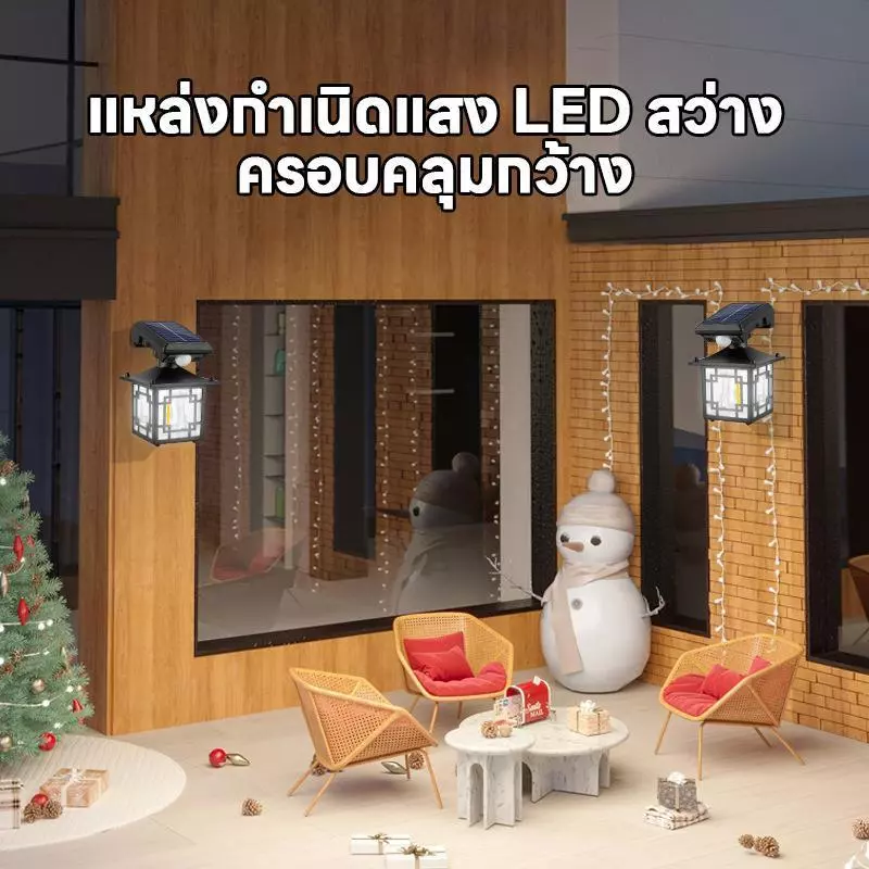 โคมไฟโซล่าเซลล์ LED ติดผนัง รุ่น CL-T26 thumbnail 4