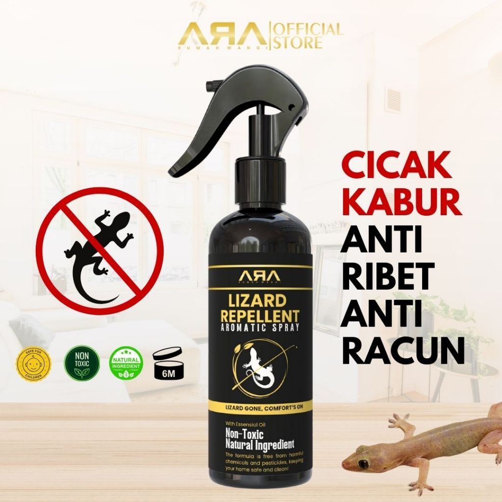 Abdumancing - ARA Aromatic Spray Gecko Repellent - วิธีธรรมชาติที่มีประสิทธิภาพและใช้งานได้จริงเพื่อ