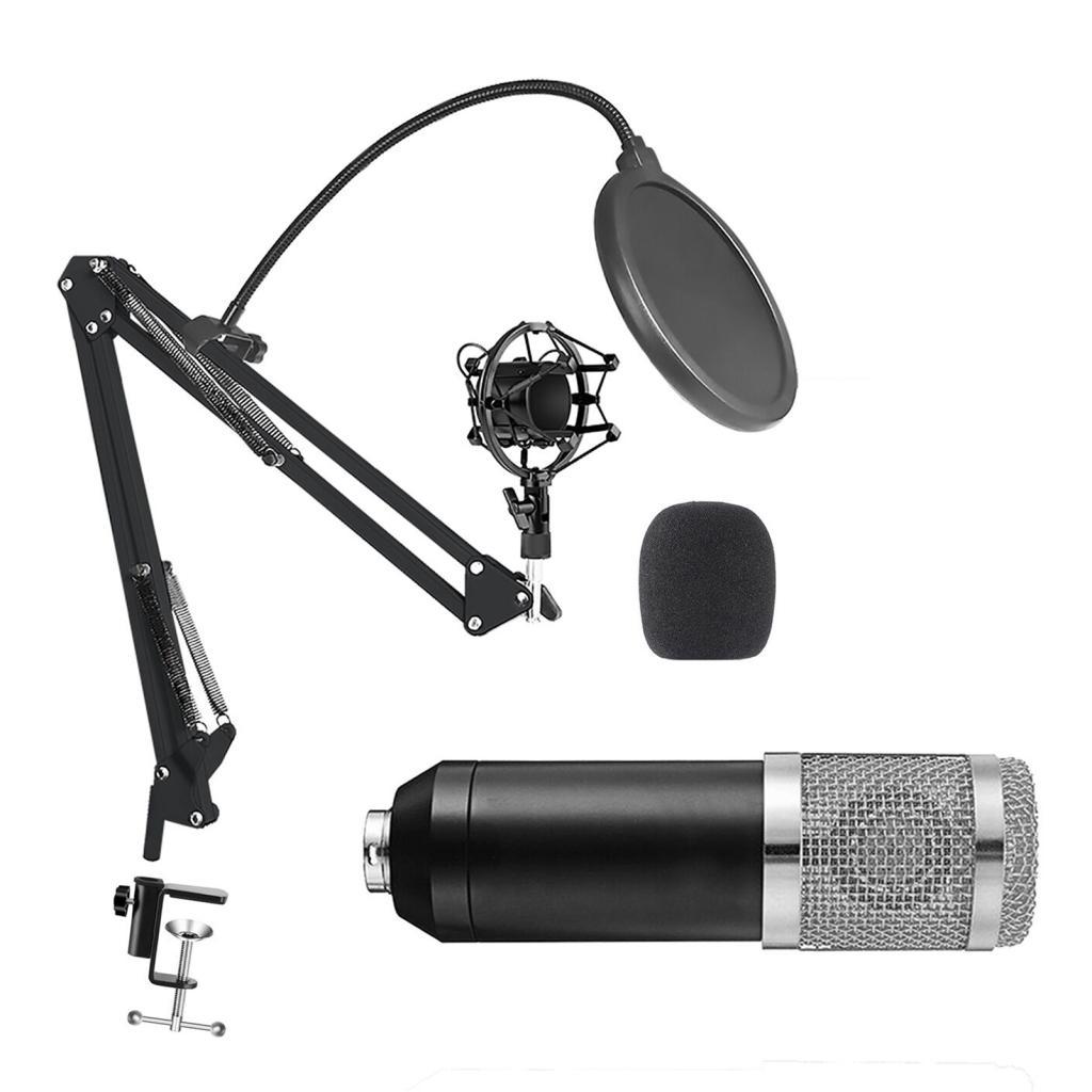 Meihe BM800 ไมโครโฟนคอนเดนเซอร์มืออาชีพ Podcast อุปกรณ์ถ่ายทอดสด USB MIC Microfone ชุด Studio Mic พร