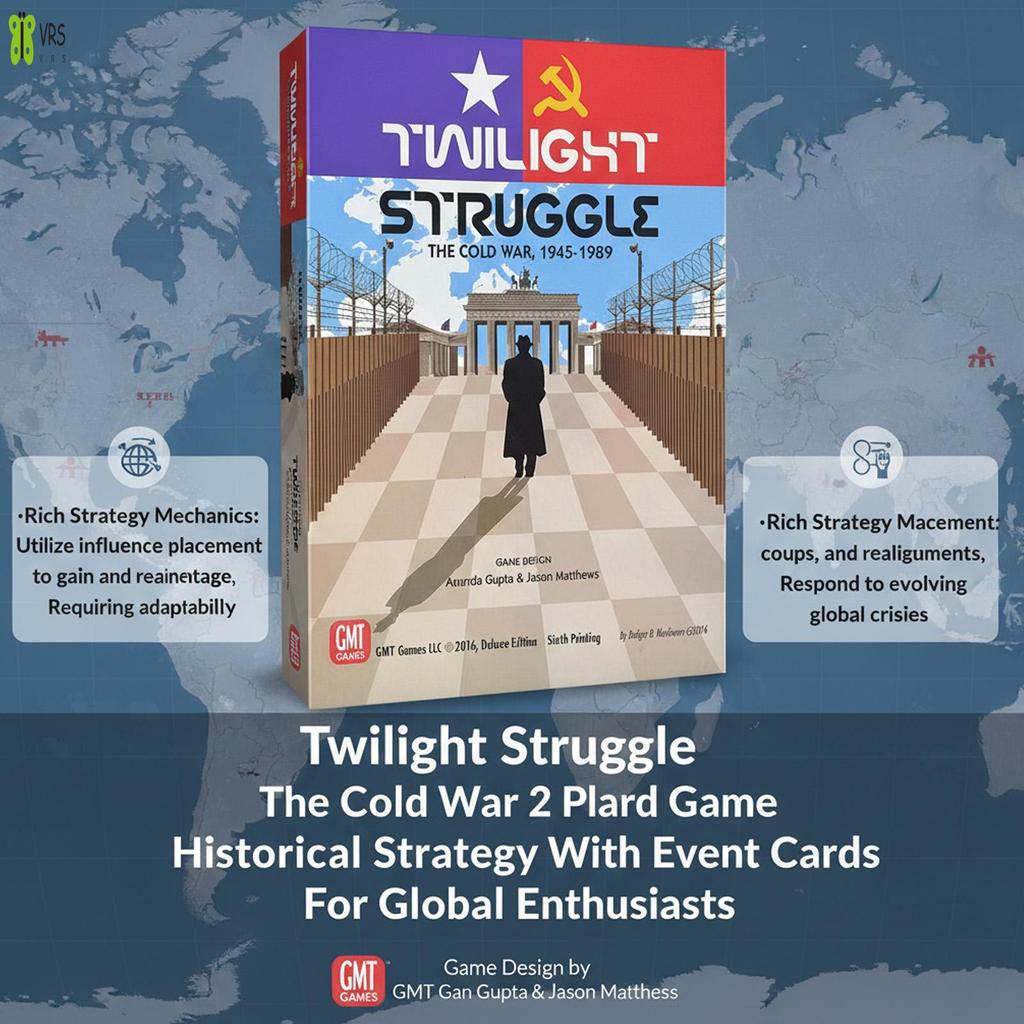 Twilight Struggle สงครามเย็น 2 ผู้เล่นเกมกระดานกลยุทธ์ทางประวัติศาสตร์พร้อมการ์ดกิจกรรมสําหรับผู้ที่