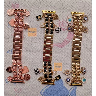 สายนาฬิกา iwatch ใช้ได้กับ S10 9 8 7 ultra 6 5 4 SE 3 2 1 สายโลหะ 38mm40mm41mm42mm44mm45mm46mm49mm