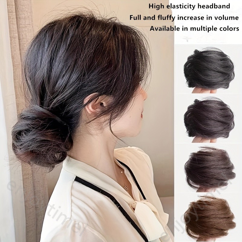 สง่างามตรงเพื่อหยัก updo วิกผมสบายไฟเบอร์ทนความร้อนวิกผมสังเคราะห์อุปกรณ์ผมสำหรับวันฮาโลวีนและคริสต์มาสพอดีสากล
