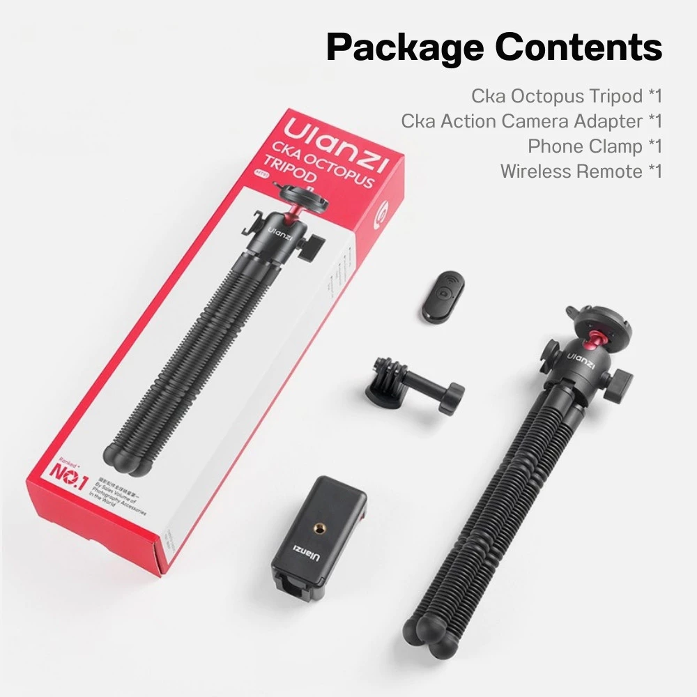 Ulanzi MT91 ขาตั้งกล้อง Octopus Mirrorless/Action/Insta360 Luna /Pocket 4P/มือถือ ระบบ Quick Release thumbnail 10