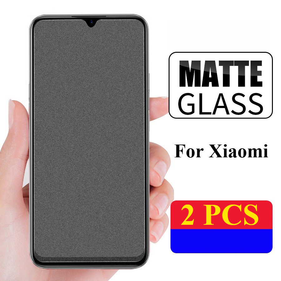 2 PC Matte tempred glass สําหรับ Xiaomi POCO X3 X4 X5 X6 X7 NFC X4 GT M3 M4 M5 M5s M6 M7 F3 F4 F5 F6 F7 Pro Ultra C40 C61 C65 C71 C75 C85 ฟิล์มป้องกันลายนิ้วมือ