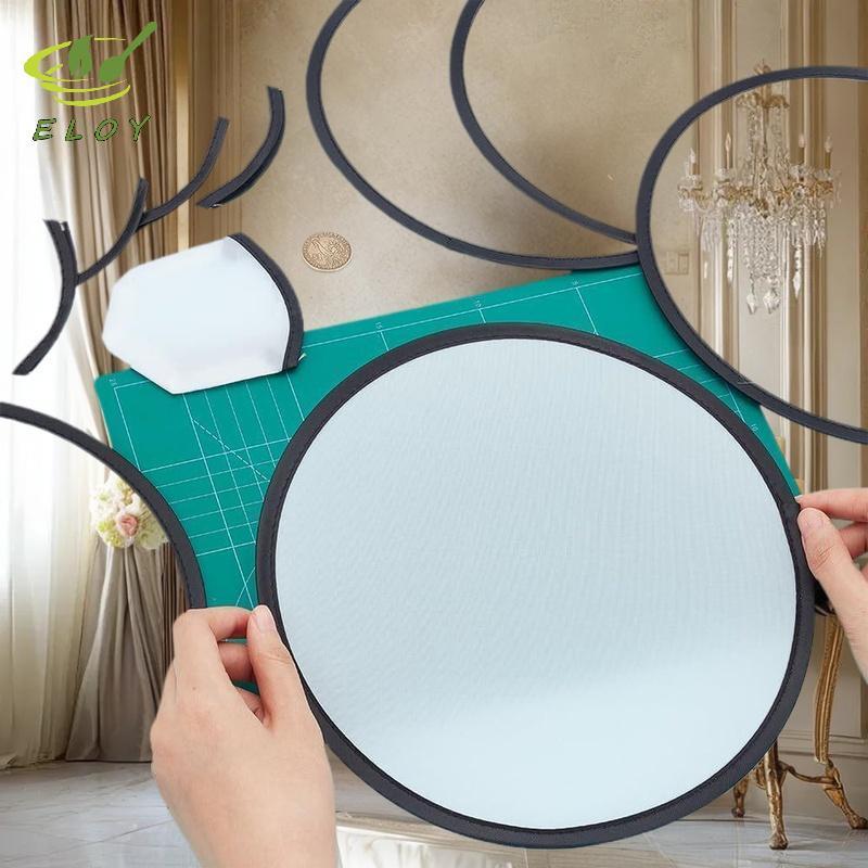 [ELOY] พัดลมพับ Simple Circular Performance แบบพกพา Round Hand Woman พับได้ nk Handheld VN