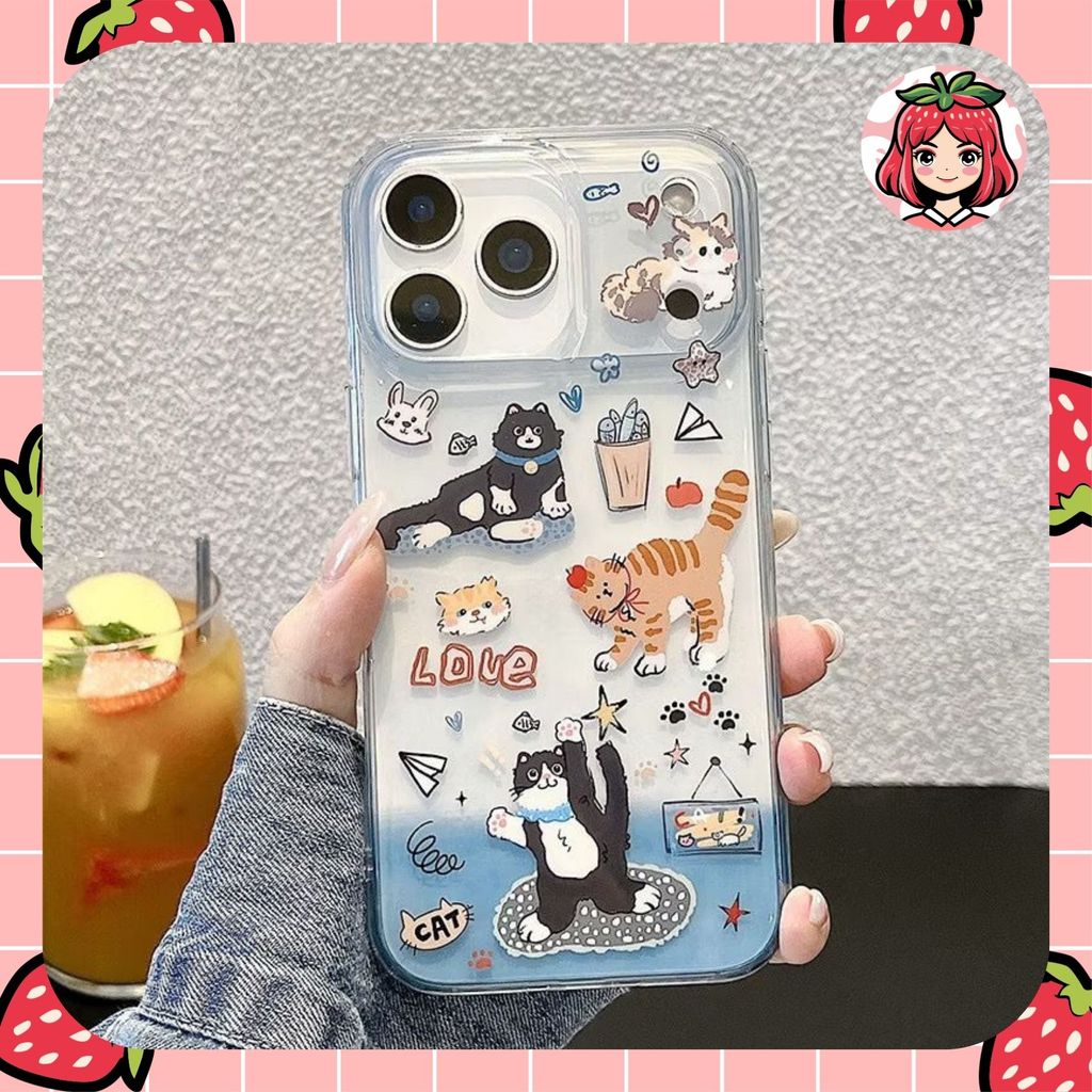 Cat Love พิมพ์ anticrack กรณี huawei honor 7a 8a 8x 9i 9 lite p30 pro zenfone max pro m1 m2 live l1 