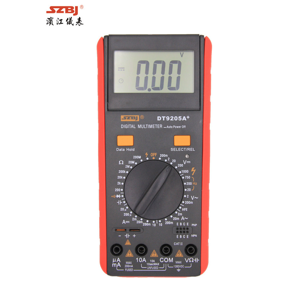 [ที่ต้องการ] BJYB/Binjiang DT9205A Basic Multi-Function Smart Burn-Proof Folding Digital Multimeter 