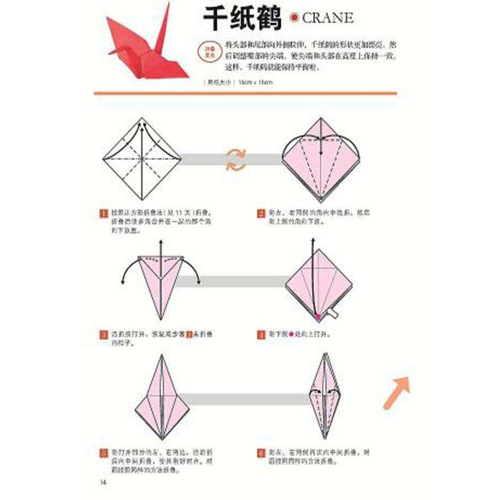 การคําอธิบายอย่างละเอียดของดอกไม้และแมลงต้นแบบ Origami5Origami Book pack Origami Artwork of Dinosaur