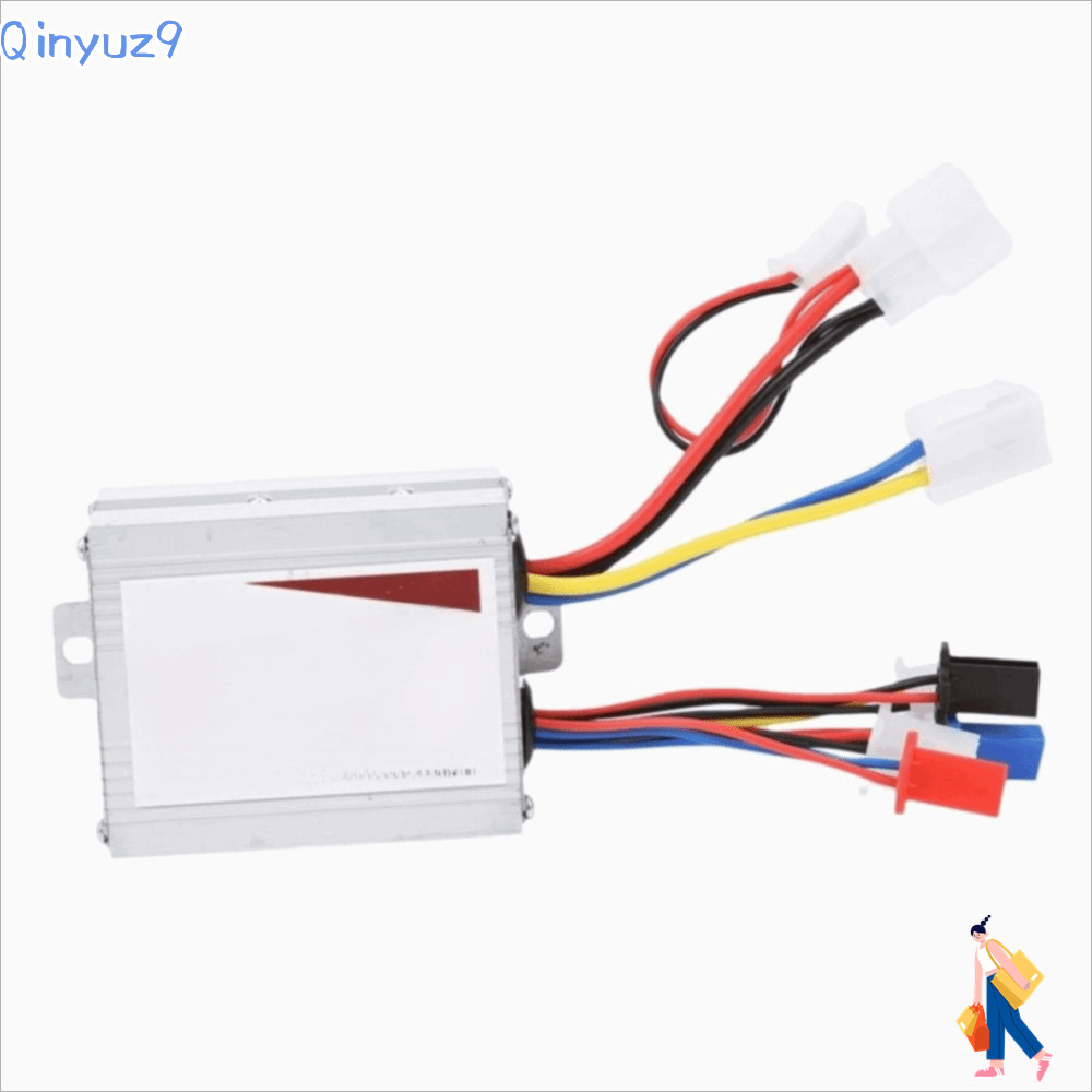 ตัวควบคุมจักรยานไฟฟ้าและสกู๊ตเตอร์ 12V 500W, แปรงมอเตอร์, โครงสร้างอะลูมิเนียมอัลลอยด์, ขนาด 8.2x6.6