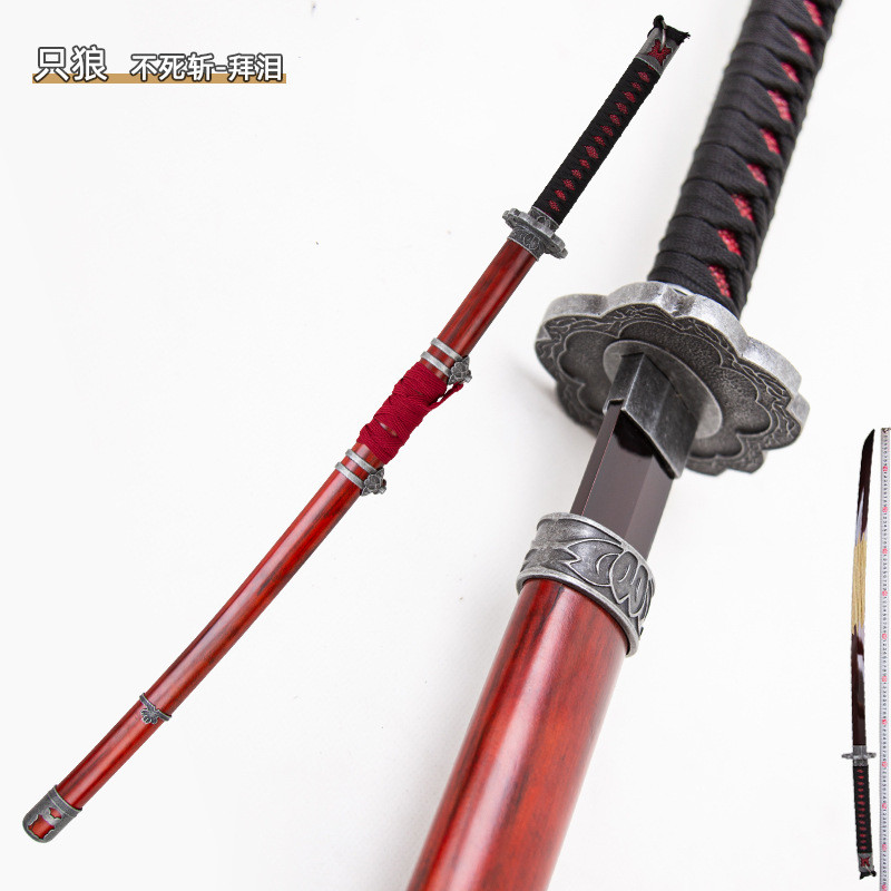 [Pre Order]  ดาบไม้ของ Sekiro “Kusarigama / Senpou” ของเล่นคอสเพลย์ / ของสะสม เกม Sekiro: Shadows Di