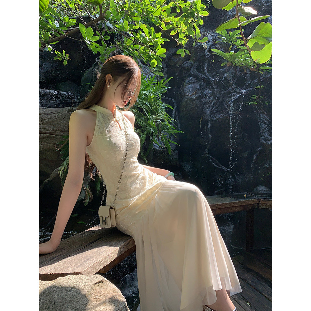 ชุดจีน ชุดสไตล์จีน ใหม่สไตล์จีนสไตล์จีน EIA Yiyao [Liuxian Skirt] อารมณ์ jacquard cheongsam ผู้หญิงฤ
