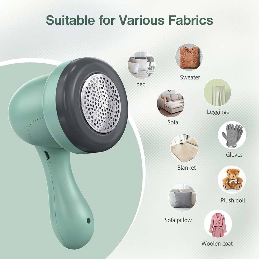 Cordless Lint Remover Fabric Shaver Electric USB Powered Cord Sweater Shaver, Remove Lints Balls Pil