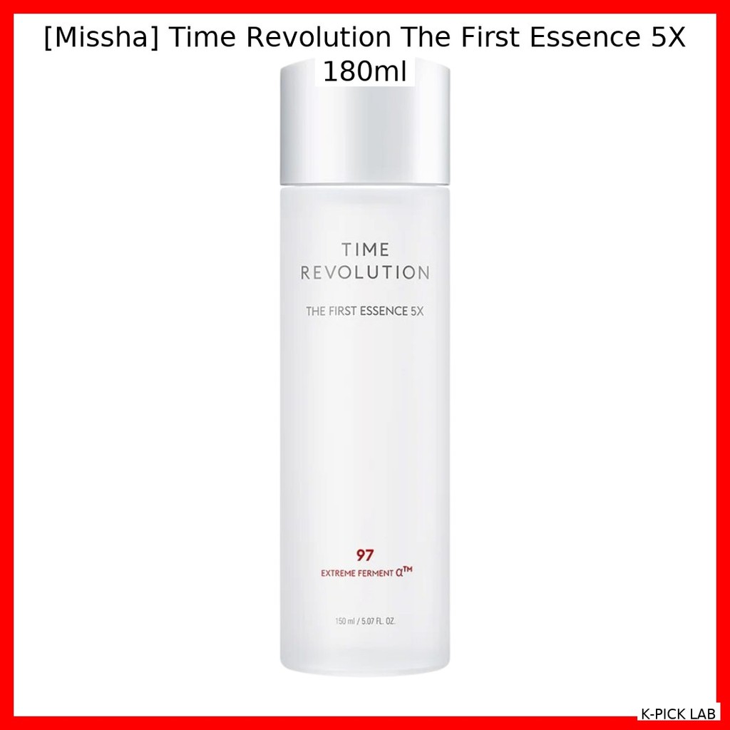 [Missha] Time Revolution The First Essence 5X 180ml / Korean Essence / Radiant Skin / ของแท้ 100% โด