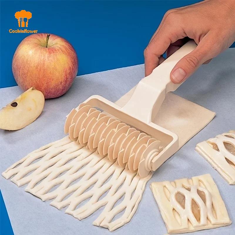 CKFR Pastry Lattice Roller Cutter พาย Pastry Dough Fondant พิซซ่าเค้กเครื่องตัด Roller Home Kitchen 