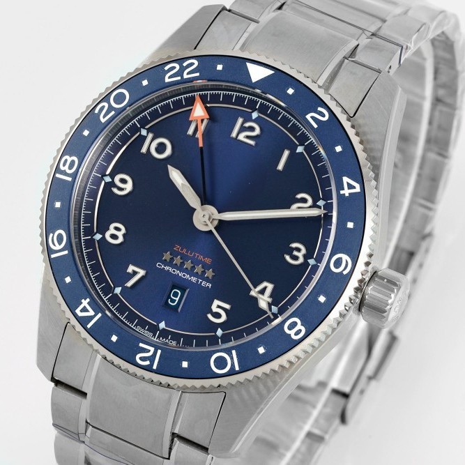 มาตรฐานต้นฉบับ 1: 1 Pioneer Series Zulu Time นาฬิกาผู้ชายนาฬิกากลไกอัตโนมัติเต็มรูปแบบสุดคุ้ม