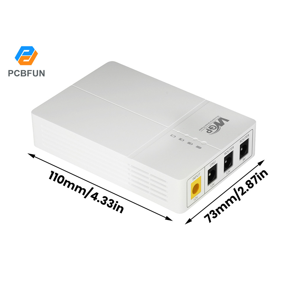 Pcbfun DC 9V 12V เราเตอร์ UPS เครื่องสํารองไฟ 7800mAh ความจุขนาดใหญ่