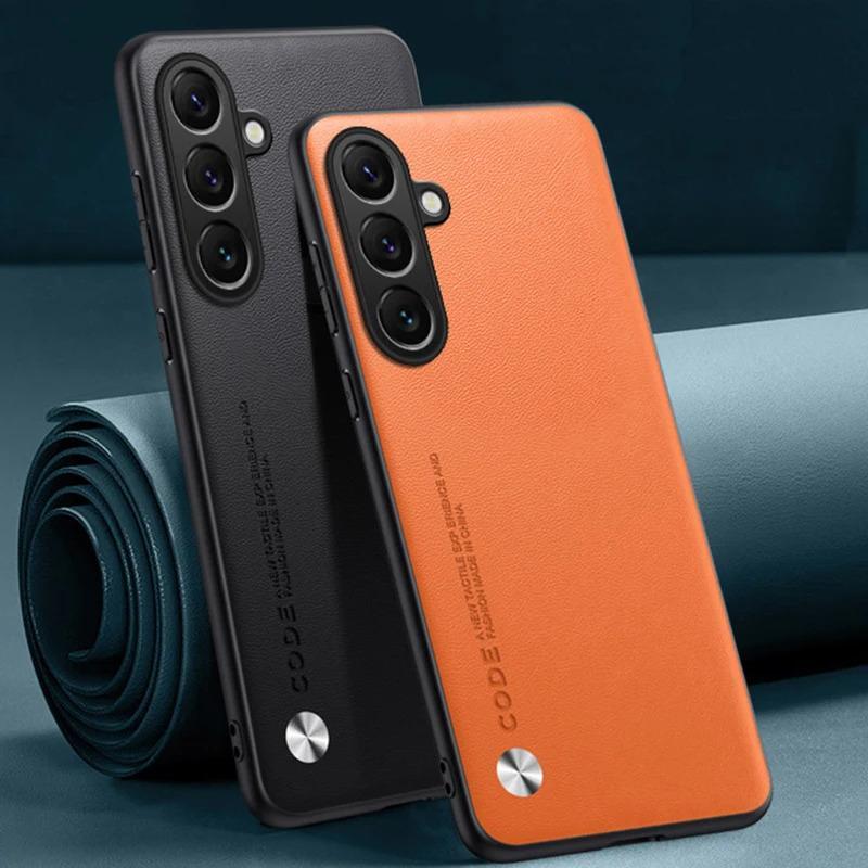 หรูหรา PU หนังสําหรับ Samsung Galaxy M36 5G ปกหลัง Matte ซิลิโคนกันกระแทกป้องกันเคสโทรศัพท์สําหรับ S