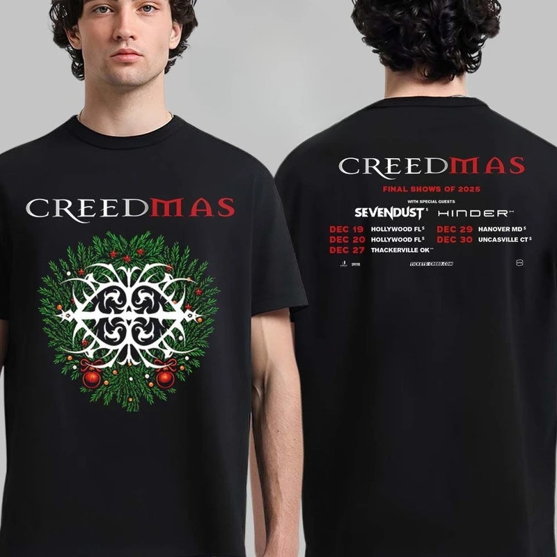 Creed Return of The 99 Tour List of The North Exploration เสื้อยืดสองด้าน Unisex