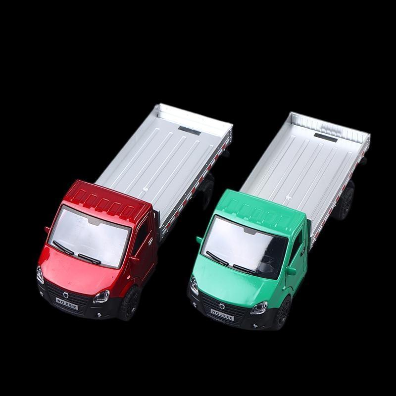[bet] 1/36 Scale Alloy Pullba Three-door Tru ดีไซน์มีสไตล์ สามารถพกพา Cargo Boy Toy Die-cast Metal K