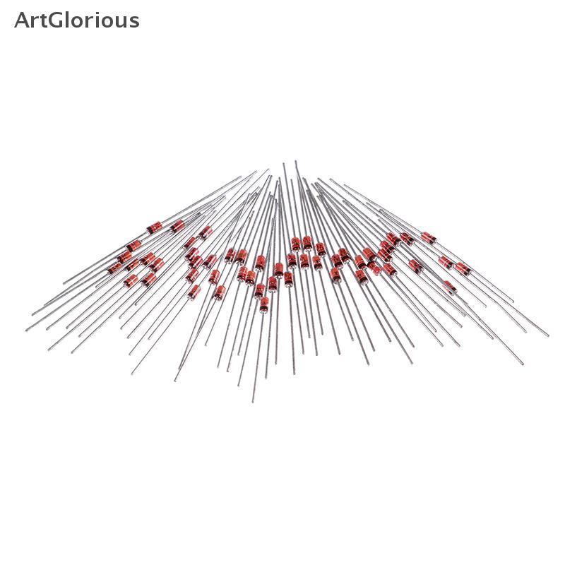 Art 50pcs 1W 5.1V Zener ไดโอด 1N4733A 1N4733 IN4733A IN4733 5V1 โวลต์ DO-35 N