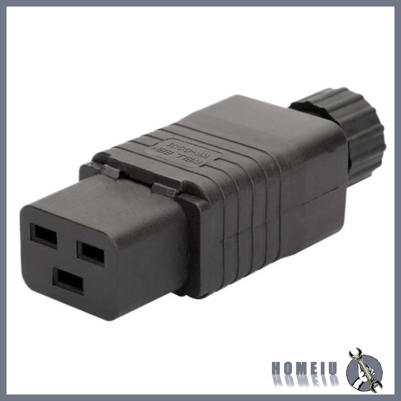 HOMEIU 250VAC Conector IEC Conector IEC 320 C19 Plugue Female Conect Rewirable Socket