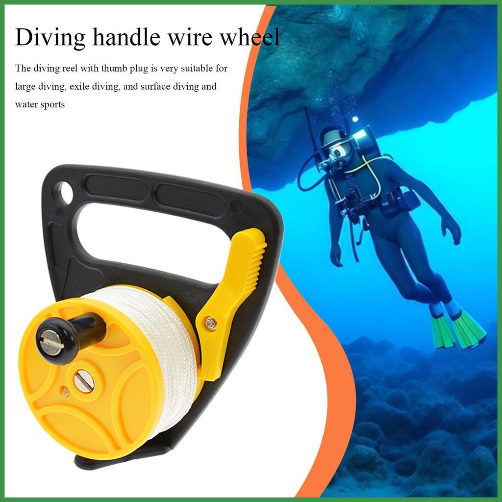 ดําน้ํา Smb ขนาดกะทัดรัด Scuba Dive Reel Kayak Reel Kayaking Spear ตกปลา Smb Scuba Ratchet Dive Reel