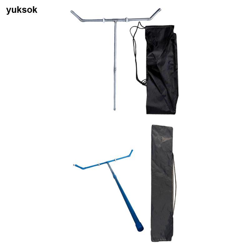 Yuksok Badminton Ball Collector Sweeper มีกระเป๋าเก็บ - เหมาะสำหรับการรวบรวมและทำความสะอาดลูกบอล