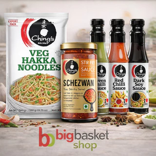 Ching's Secret, Veg Hakka Noodles,Suuce,Schezwan