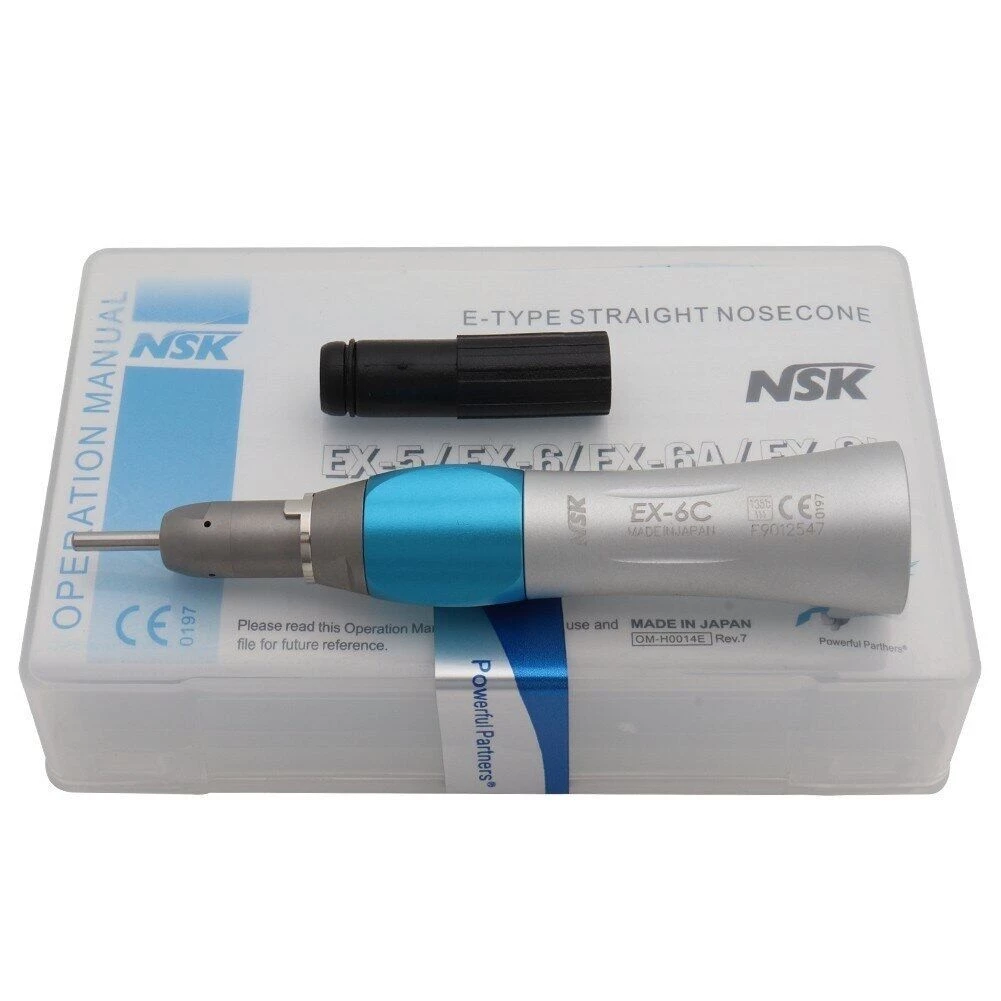 CODEx203c Dental Low Speed NSK Handpiece Mobile Straight Nose Wind Turbine Corner Air Engine 2 / 4 หลุม