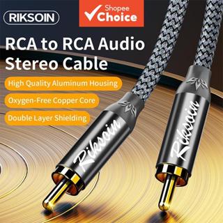 สายสัญญาณเสียงดิจิทัลโคแอกเซียลทองคํา Riksoin RCA ต่อ RCA สํ…