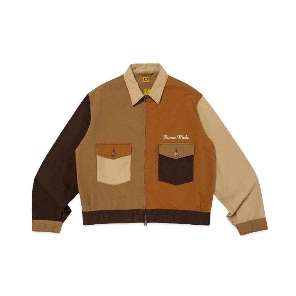 HUMAN MADE Zip-Up Work Jacket Brown Unused