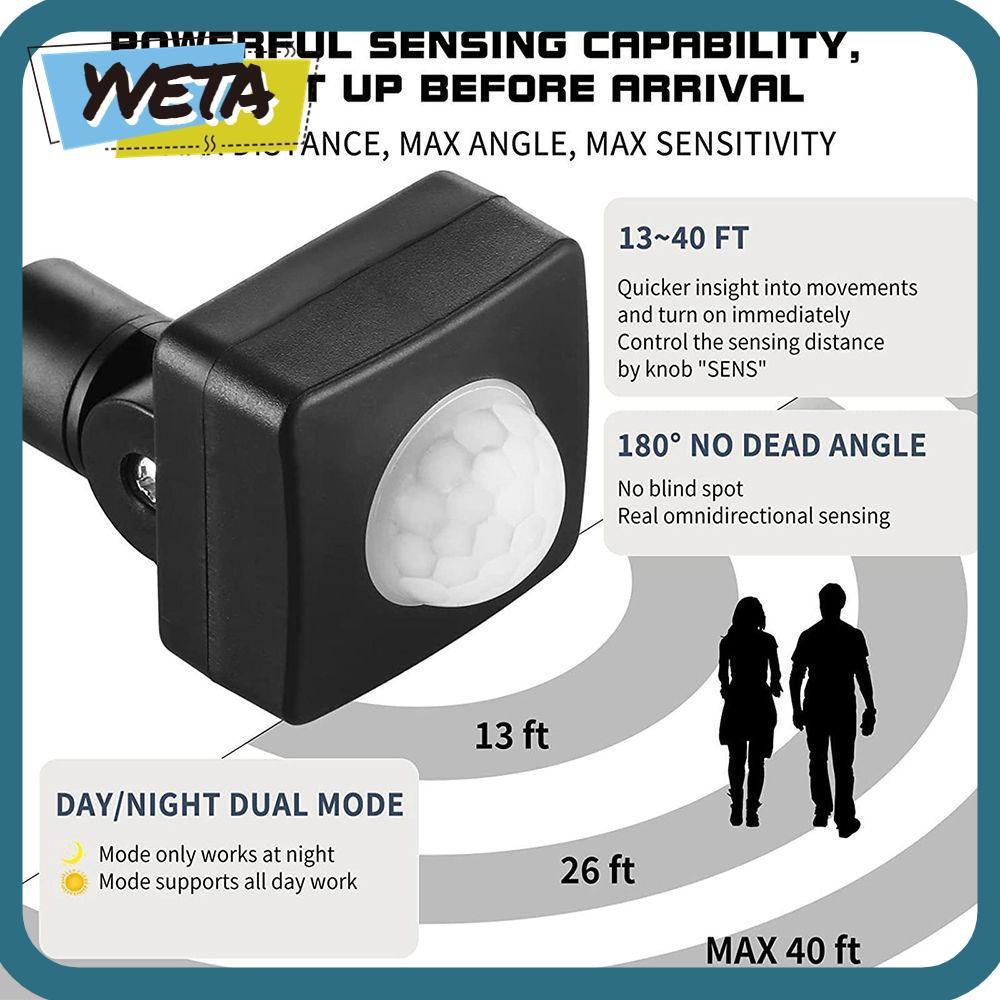 YVETA PIR Motion Sensor Switch Motion Sensor สวิตช์เซ็นเซอร์ไฟ LED