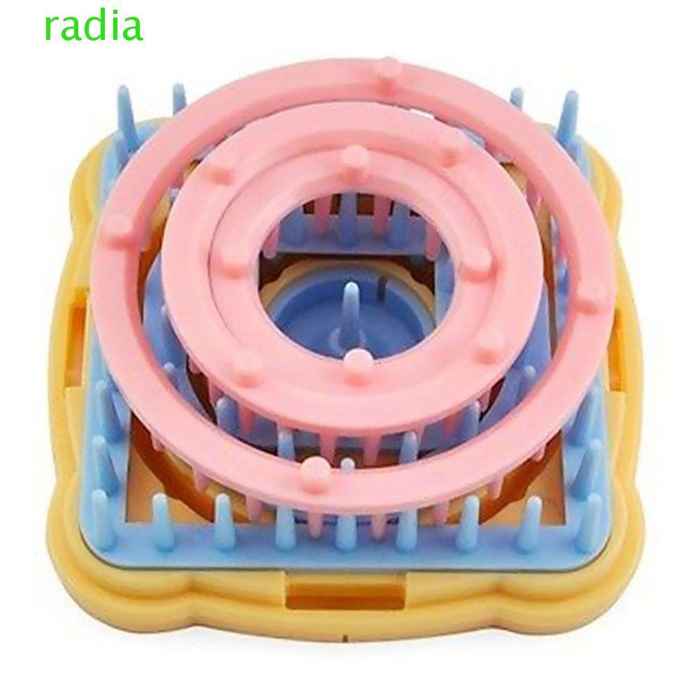 RADIANTZAP Flower Loom Knit Loom Craft ถักขนสัตว์เส้นด้ายถักดอกไม้ Loom ชุดไหมพรมถัก