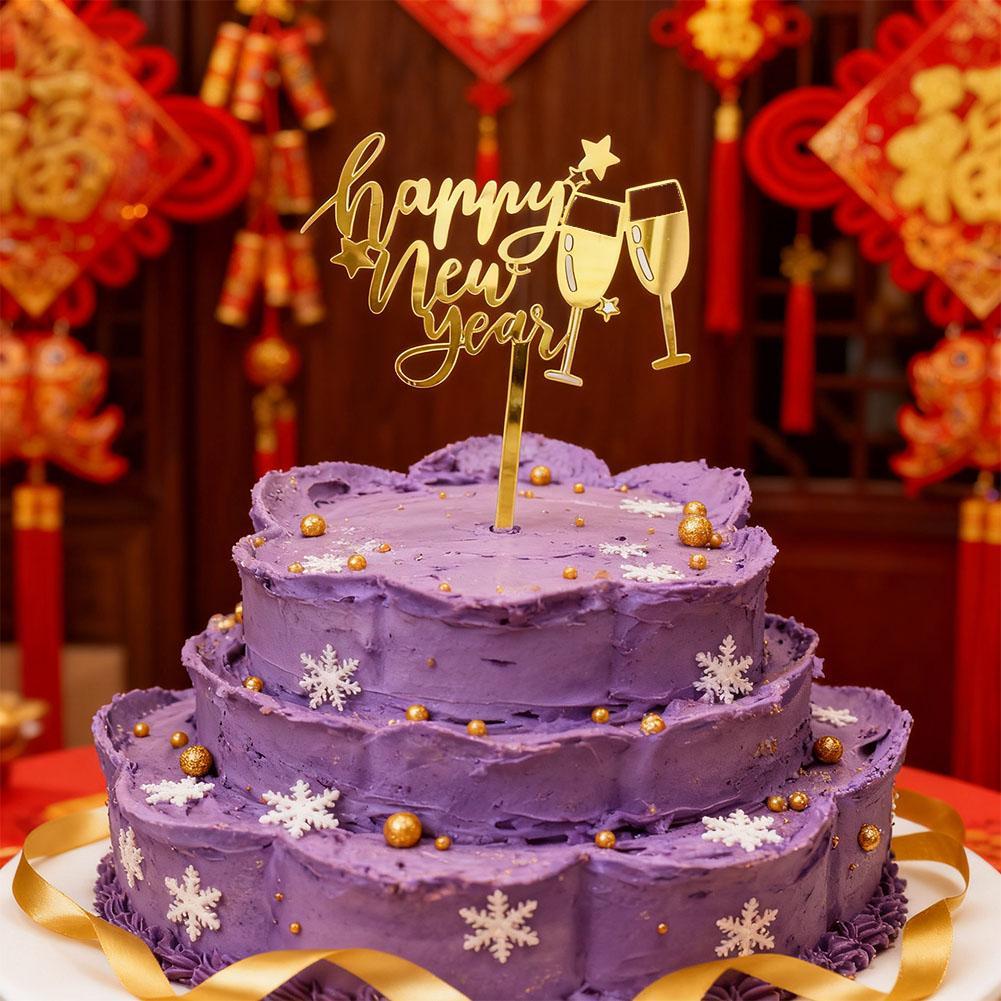 เบเกอรี่เค้กตกแต่งเค้กแทรกเค้กสวัสดีปีใหม่ปี J4M0 เชียร์เชียร์, วันใหม่ X1L6