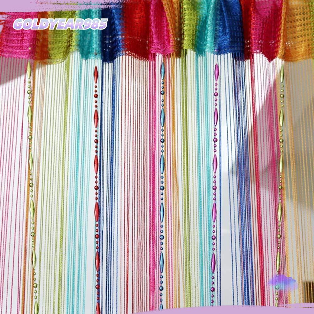 GOLDYEAR985 1Mx2M ผ้าม่านตกแต่งลูกปัด Dew Drop Window