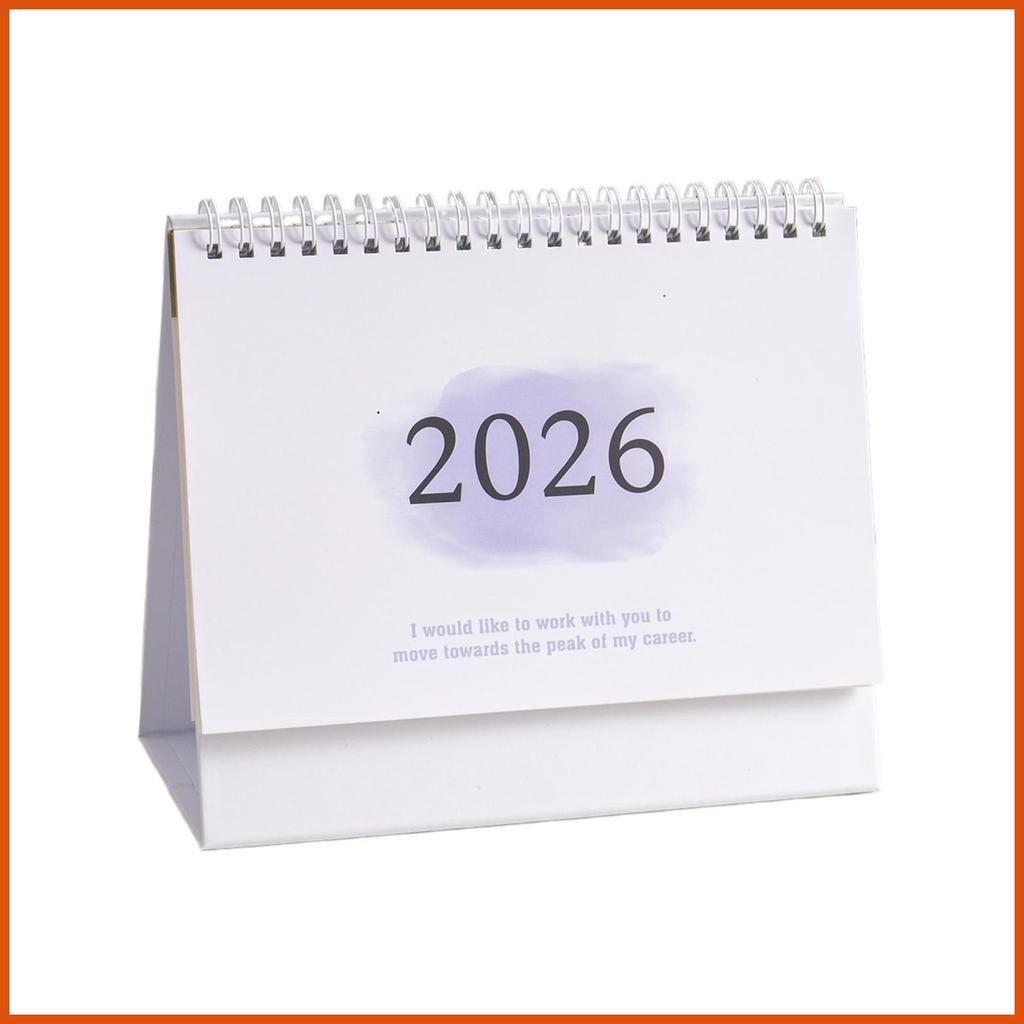 2026 ปฏิทินสําหรับโต๊ะปฏิทิน 2025-2026 Planner Wire Binding รายเดือน Planner Aesthetic สําหรับ Home 