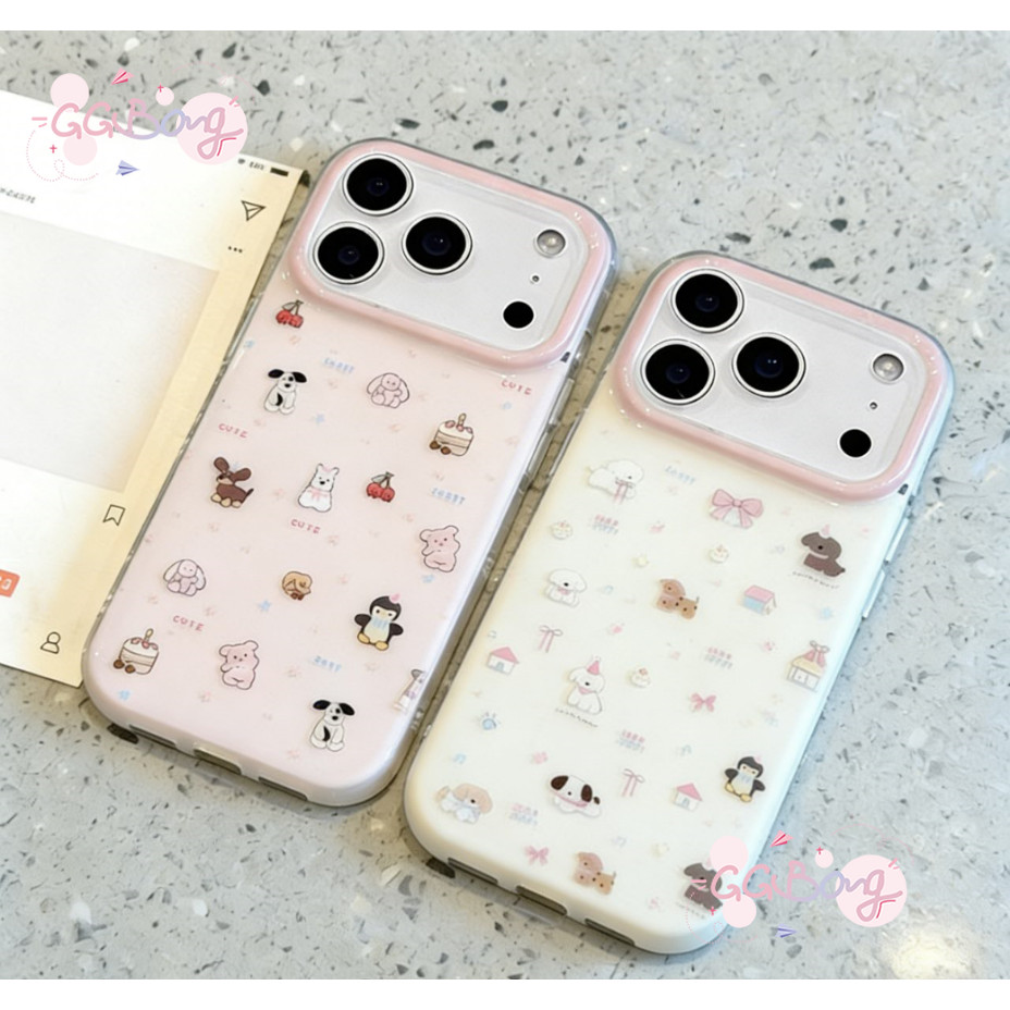 เคสไอโฟน15 17 16 เคส IMD ลายสุนัขเพนกวิน ม้า2026 ฮิต สำหรับ IPhone 16 17 13 15 Air 11 14 12 Pro Max 15 7 8 14 16 Plus