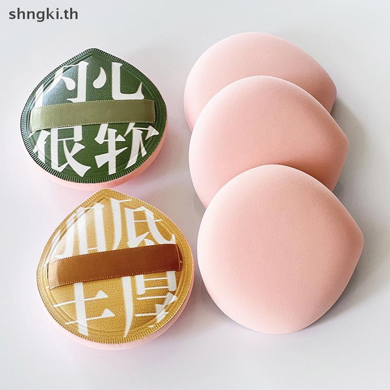 SHNGKI XL Water Drop Air Cushion แป้งพัฟนุ่มหนาฟองน้ํา Face คอนซีลเลอร์ Foundation ซ่อนรูขุมขนหญิงคว
