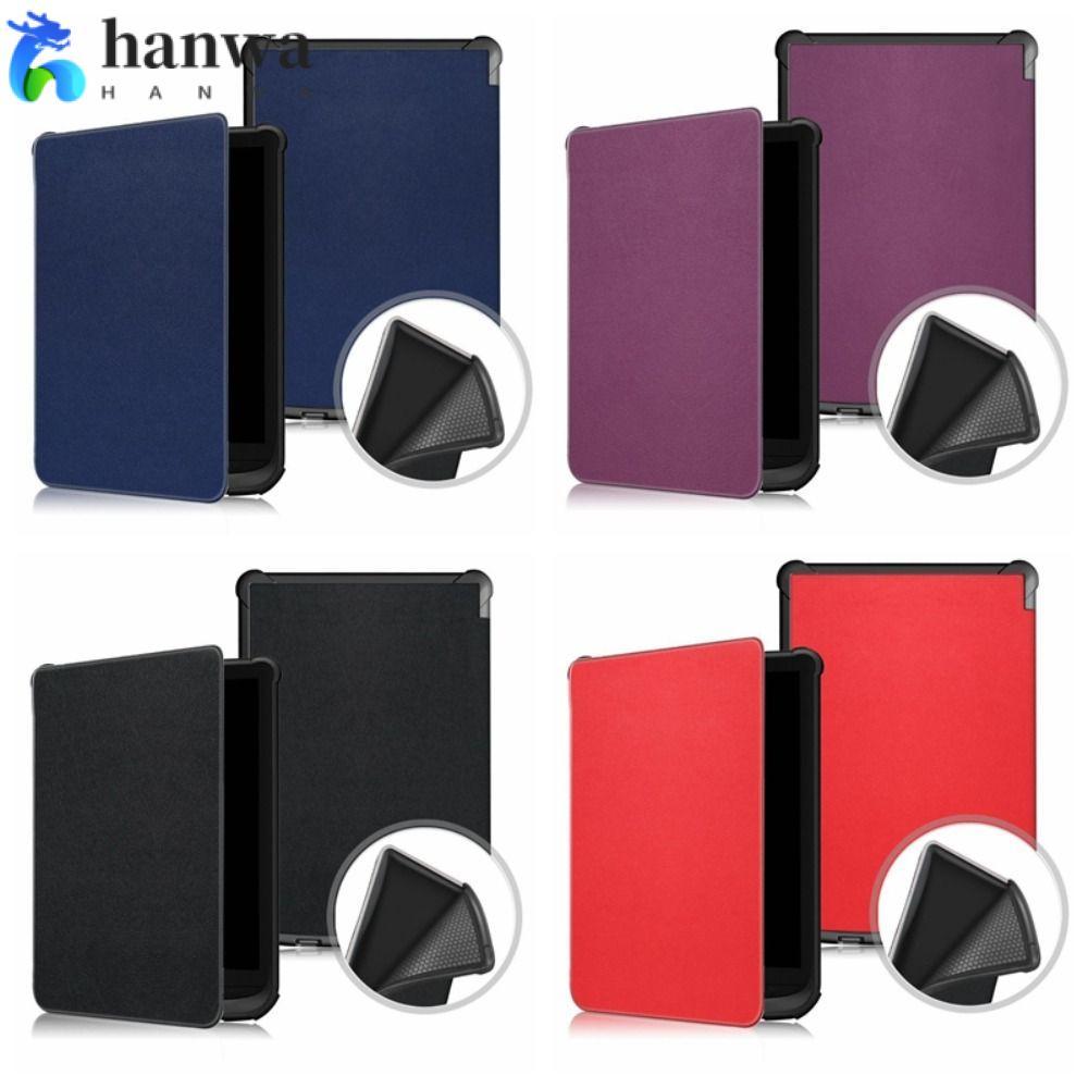 HANWA E-Reader, Auto Sleep/Wake เคสกันกระแทก, TPU Slim ทนต่อการสึกหรอ Folio Cover สําหรับ Pocketbook