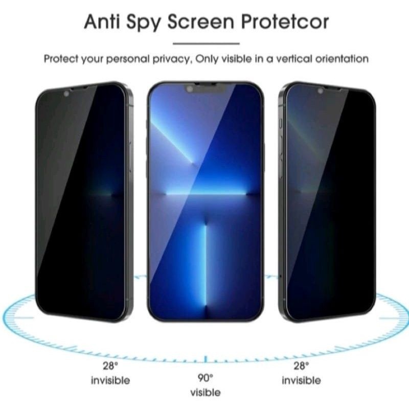 LAYAR Anti-Scratch SPY Glass Privacyกระจกนิรภัยแบบเต็มหน้าจอOPPO F9 F9 PRO OPPO A5S OPPO A11K OPPO A