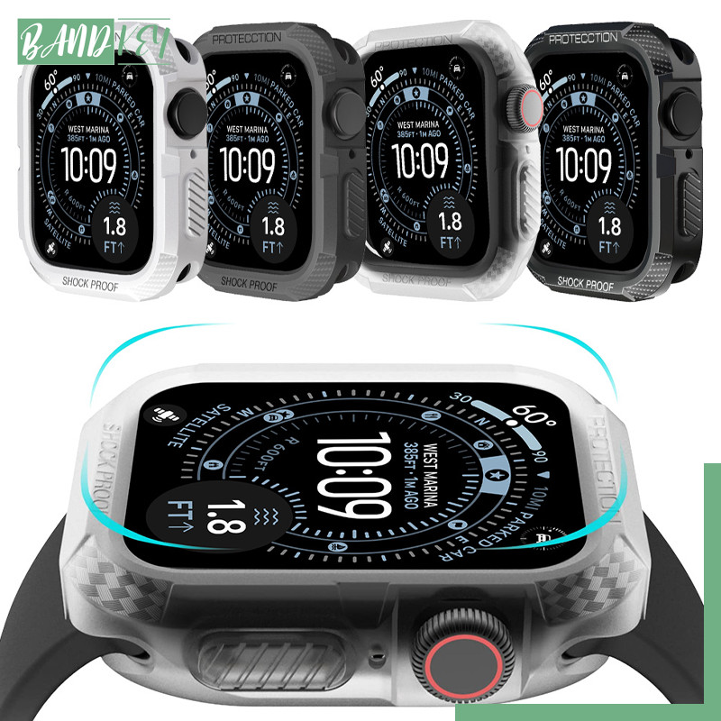 ฝาครอบคลุมกีฬา TPU อ่อน for Smartwatch IWatch Apple Watch Ultra/SE 3 2 Series 11 10 9 8 7 6 5 49/46/45/44/42/41/40/38mm