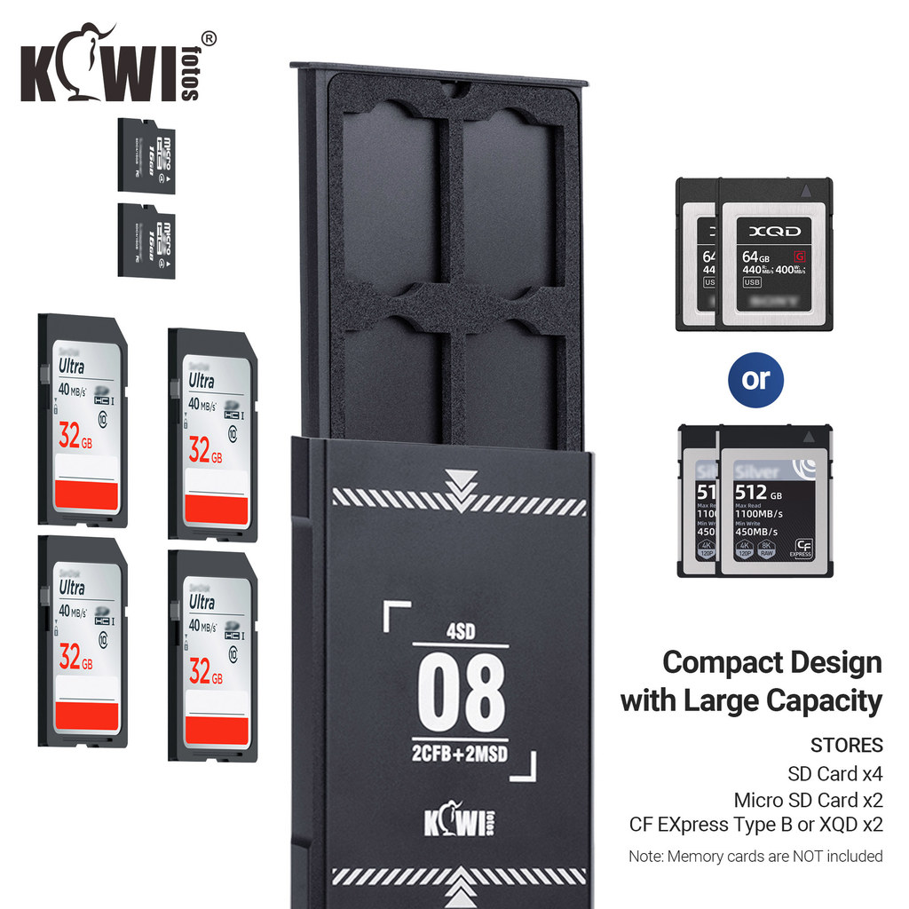 Multi Slots Pop-up Design Memory Card Case Shockproof Aluminum SD Card Case for SD/ Micro SD / CF EX