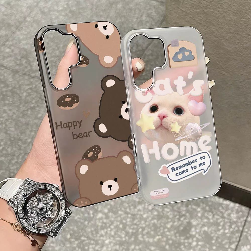 เคสโทรศัพท์ for Samsung A56 A55 A07 A35 A05S A16 A57 A54 A15 A36 A17 S24 S25 S26 Ultra A34 A53 A26 A27 A37 น้ำค้างแข็ง
