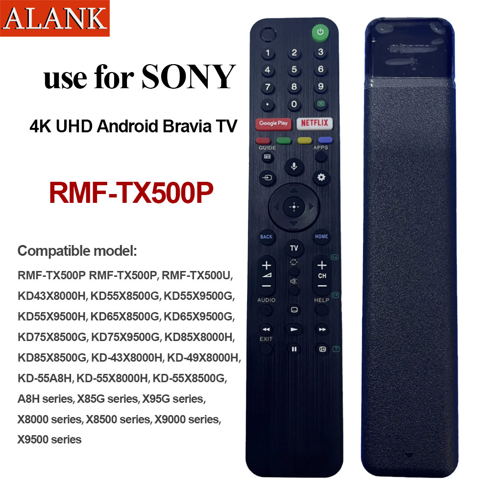 ALANK รีโมทของแท้ รีโมททีวี SONY Smart TV 4K Android รุ่น RMF-TX500P รองรับเสียงพูด