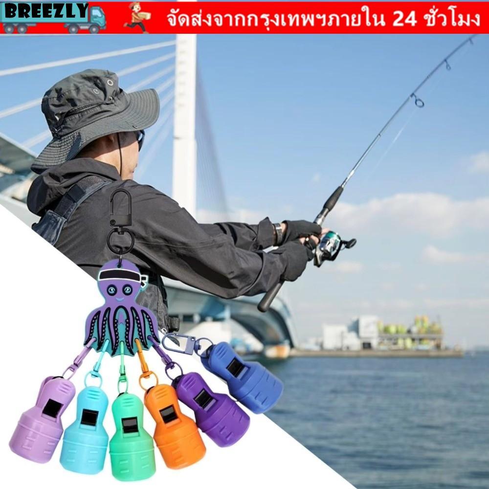BREEZLY ปลอกป้องกันปลาหมึก Jig เหยื่อ, ฝาครอบ/hooks แบบ Webfoot Octopus Egi, พร้อมคาราบิเนอร์และหมวกล่อปลาสำหรับการตกปลา