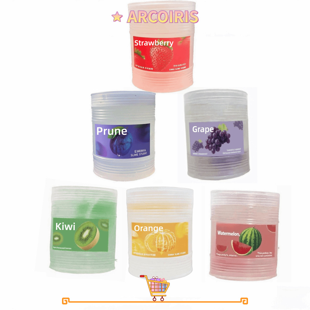 ARCOIRIS 300ML ของเล่นคลายเครียดมูลค่าสูงความงามน้ําปลอมโปร่งใสจําลองเจลฟองบีบน้ําผลไม้ความทนทาน Non-Stick Non Toxic Slime ของเล่น Universal Age