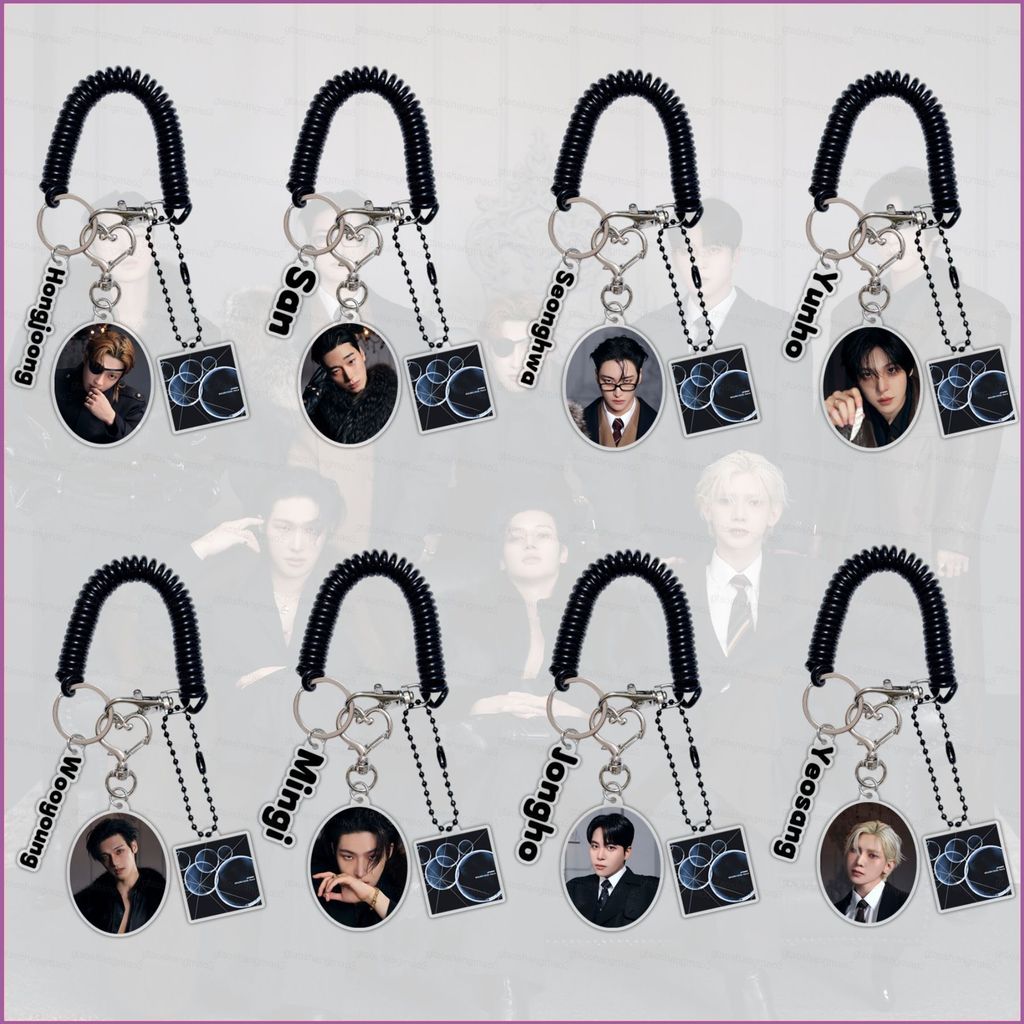 YT3 ATEEZ พวงกุญแจอะคริลิค 13th Mini Album GOLDEN HOUR: Part. 4 จี้ Yeosang Jongho ดาวอุปกรณ์เสริม