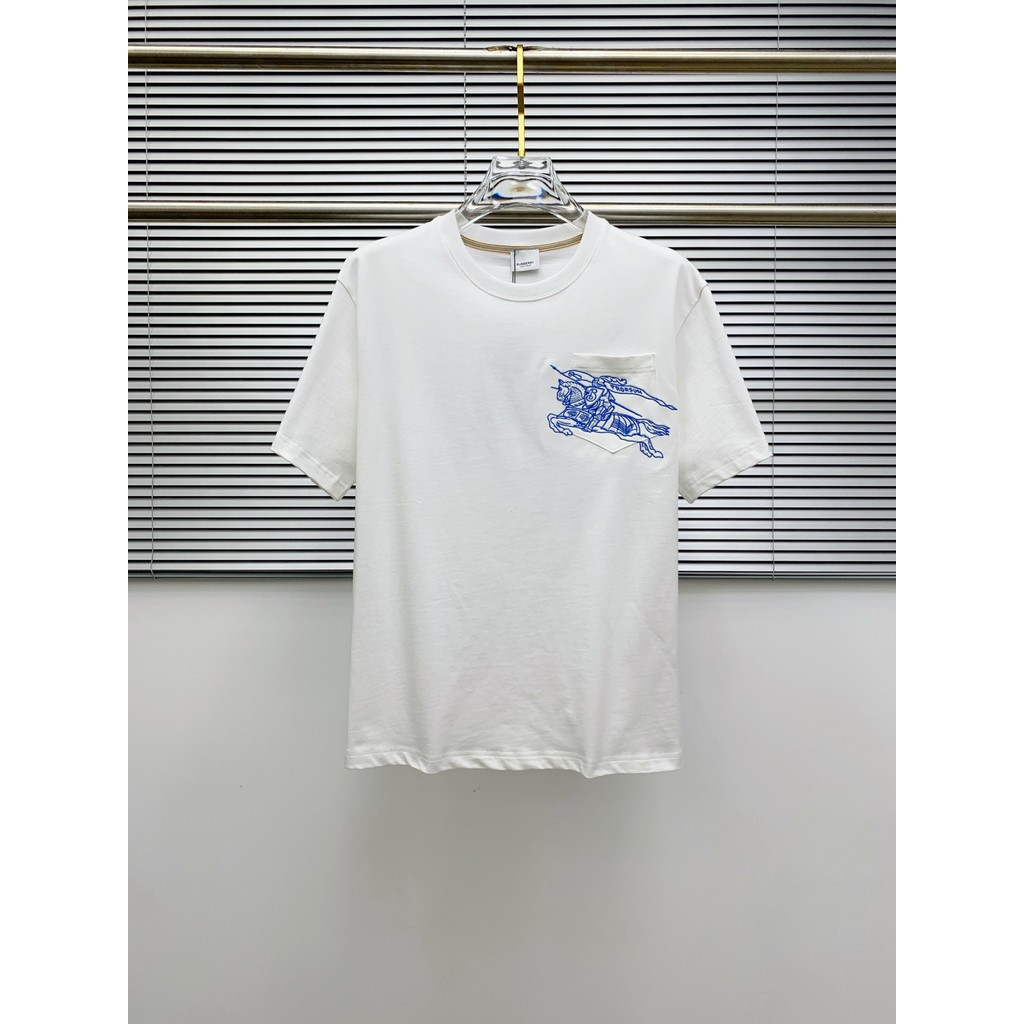 Burber @ ry2026 Star คลาสสิกรอบคอแขนสั้นเสื้อยืดผู้ชายผู้หญิงสไตล์สบายสไตล์ตะวันตกสไตล์ญี่ปุ่นฤดูใบไ